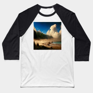 Mystical Beach #5 Baseball T-Shirt